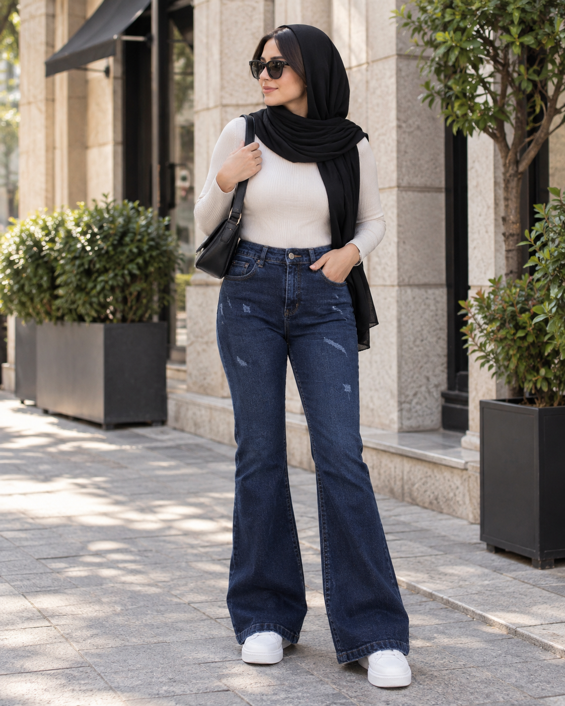شلوار جین دمپا زنانه کد M50710