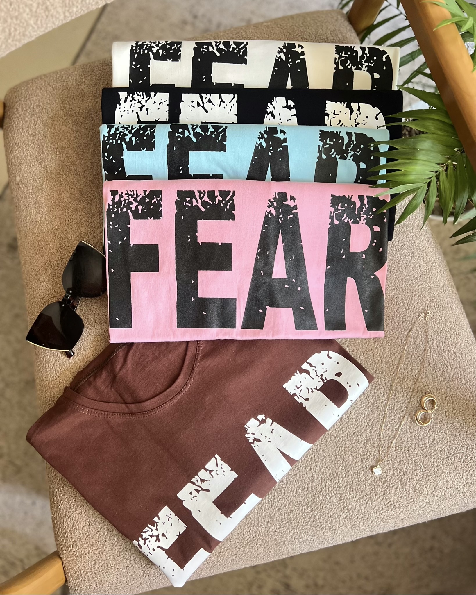 تیشرت باکسی Fear کد ۵۰۳۰۹