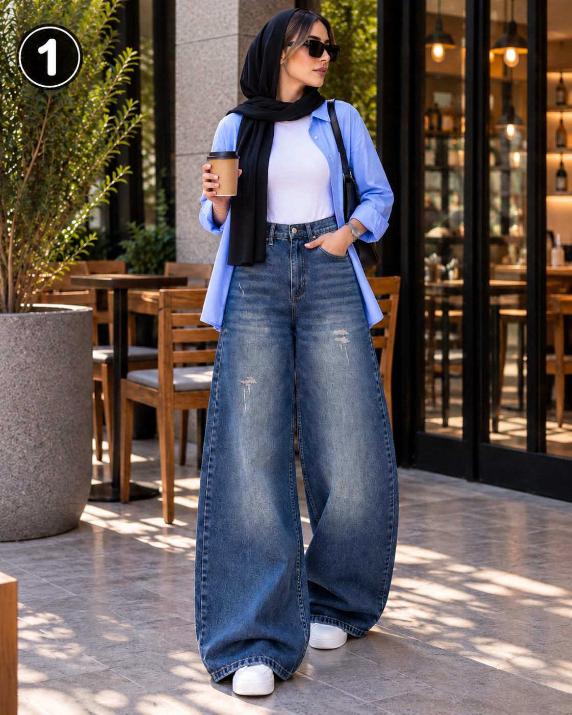 شلوار بگ زنانه کد M50720
